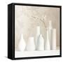 Blossom and White Vases Still Life-Tom Quartermaine-Framed Stretched Canvas