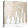 Blossom and White Vases Still Life-Tom Quartermaine-Stretched Canvas