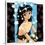 Blossom Anime Girl-Harry Briggs-Stretched Canvas