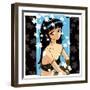 Blossom Anime Girl-Harry Briggs-Framed Giclee Print