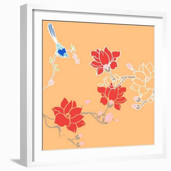 Blossom Birds-Anna Platts-Framed Giclee Print