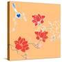 Blossom Birds-Anna Platts-Stretched Canvas