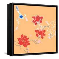 Blossom Birds-Anna Platts-Framed Stretched Canvas