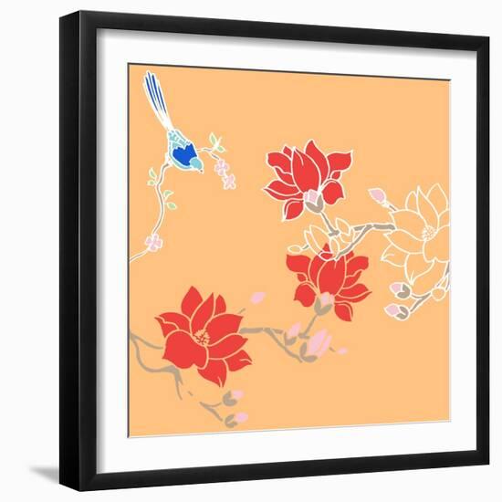 Blossom Birds-Anna Platts-Framed Giclee Print