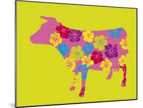 Blossom Cow-Lyonel Maillot-Mounted Art Print