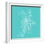 Blossom Pop Aqua-Jan Weiss-Framed Art Print