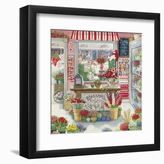 Blossom's Flower Shoppe-Janet Kruskamp-Framed Art Print