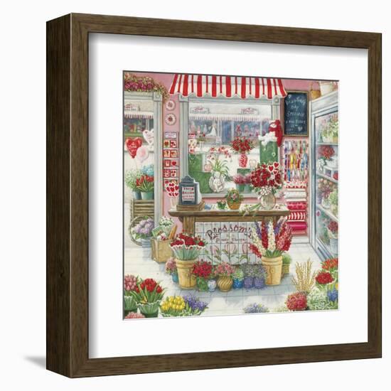 Blossom's Flower Shoppe-Janet Kruskamp-Framed Art Print