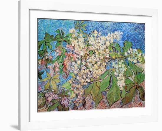 Blossoming Chestnut Branches, c.1890-Vincent van Gogh-Framed Art Print