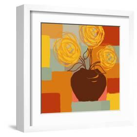 Blossoming II-Yashna-Framed Art Print