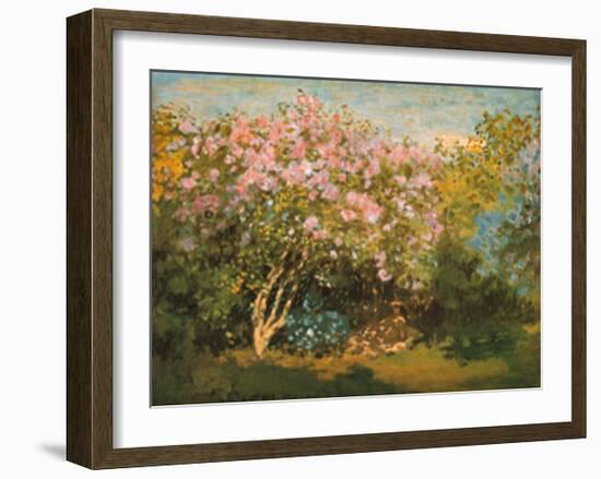 Blossoming Lilac in the Sun, c.1873-Claude Monet-Framed Art Print