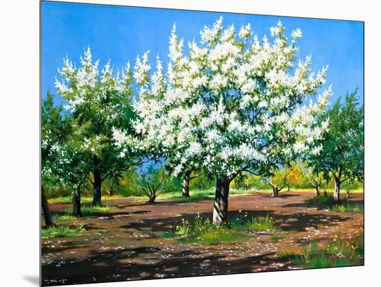 Blossoming, Spring Garden-balaikin2009-Mounted Art Print