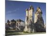 Blossoming Tree and Fairy Chimneys Near Pasabagi, Tuff Stone, Gšreme, Cappadocia, Anatolia, Turkey-Rainer Mirau-Mounted Photographic Print