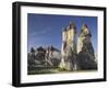 Blossoming Tree and Fairy Chimneys Near Pasabagi, Tuff Stone, Gšreme, Cappadocia, Anatolia, Turkey-Rainer Mirau-Framed Photographic Print