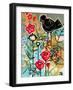 Blossoms and Blackbirds-Natasha Wescoat-Framed Giclee Print