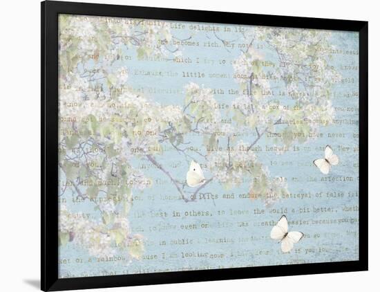 Blossoms and Butterflies I-Amy Melious-Framed Art Print