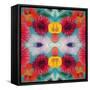 Blossoms in Blue Water Symmetric Layer Work-Alaya Gadeh-Framed Stretched Canvas