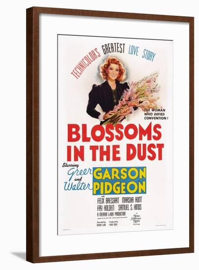 Blossoms in the Dust, Greer Garson, 1941-null-Framed Art Print