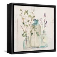 Blossoms on Birch V-Cheri Blum-Framed Stretched Canvas