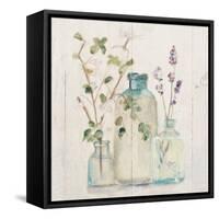 Blossoms on Birch V-Cheri Blum-Framed Stretched Canvas