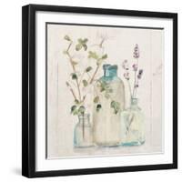 Blossoms on Birch V-Cheri Blum-Framed Art Print