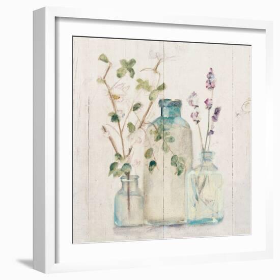 Blossoms on Birch V-Cheri Blum-Framed Art Print