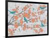 Blossoms with Birds-Diane Stimson-Framed Art Print