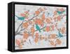 Blossoms with Birds-Diane Stimson-Framed Stretched Canvas