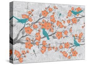 Blossoms with Birds-Diane Stimson-Stretched Canvas