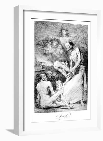 Blow, 1799-Francisco de Goya-Framed Giclee Print