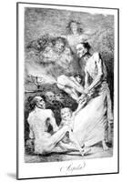 Blow, 1799-Francisco de Goya-Mounted Giclee Print