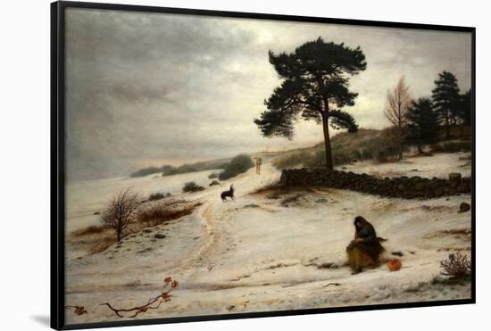Blow Blow Thou Winter Wind. Date/Period: 1892. Painting. Oil on canvas Oil on canvas. Height: 1,...-John Everett Millais-Framed Poster