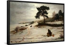 Blow Blow Thou Winter Wind. Date/Period: 1892. Painting. Oil on canvas Oil on canvas. Height: 1,...-John Everett Millais-Framed Poster