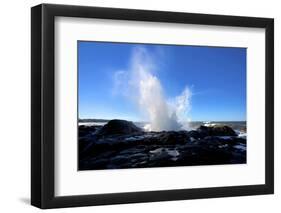 Blow Hole Catapult Surge, Tow Hill, Naikoon Provincial Park, Haida Gwaii-Richard Wright-Framed Photographic Print