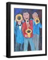 BLOW THOSE HORNS-ALLAYN STEVENS-Framed Art Print