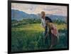 Blowfly (Peasant Girl in the Fields with Young Suitor)-Noe Bordignon-Framed Art Print