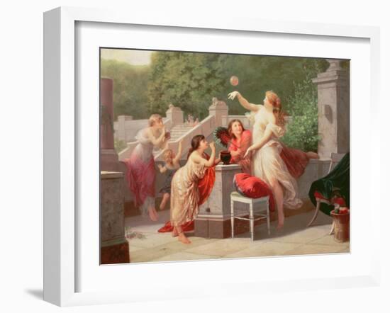 Blowing Bubbles, 1883-Henri Pierre Picou-Framed Giclee Print