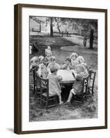 Blowing Bubbles-null-Framed Photographic Print
