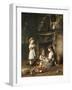 Blowing Bubbles-Alexei Alexeivich Harlamoff-Framed Giclee Print