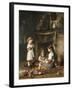 Blowing Bubbles-Alexei Alexeivich Harlamoff-Framed Giclee Print