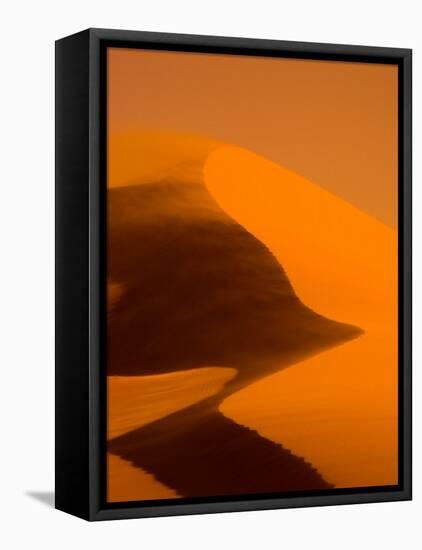 Blowing Golden Sand Dune, Soussevlei, Namibia-Joe Restuccia III-Framed Stretched Canvas