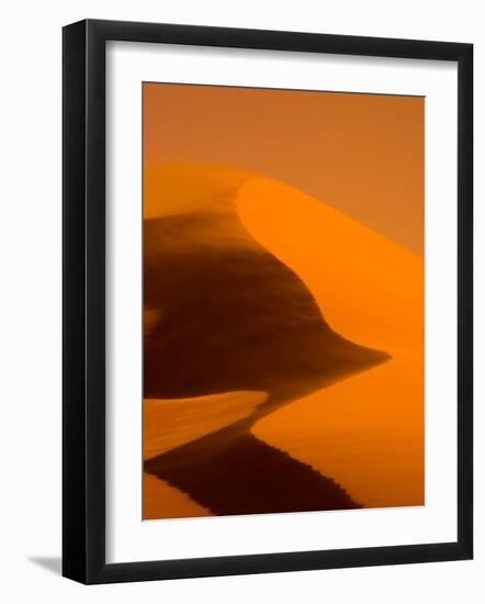 Blowing Golden Sand Dune, Soussevlei, Namibia-Joe Restuccia III-Framed Photographic Print