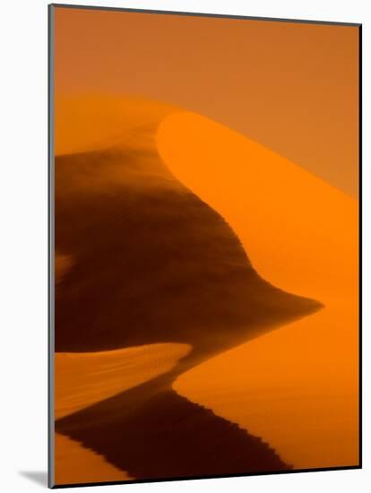 Blowing Golden Sand Dune, Soussevlei, Namibia-Joe Restuccia III-Mounted Photographic Print