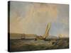 Blowing Hard-Off Cowes, 1834-George Hyde Chambers-Stretched Canvas