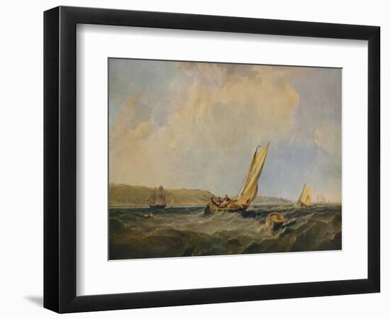 Blowing Hard-Off Cowes, 1834-George Hyde Chambers-Framed Giclee Print