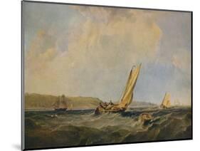 Blowing Hard-Off Cowes, 1834-George Hyde Chambers-Mounted Giclee Print