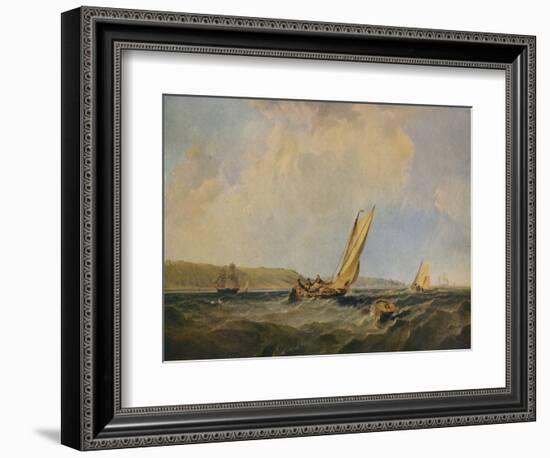 Blowing Hard-Off Cowes, 1834-George Hyde Chambers-Framed Giclee Print