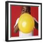 Blowing Up a Balloon-Ian Boddy-Framed Premium Photographic Print