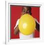 Blowing Up a Balloon-Ian Boddy-Framed Photographic Print