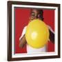 Blowing Up a Balloon-Ian Boddy-Framed Photographic Print